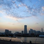 Sunset view of Minatomirai