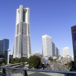 Landmark tower viewed from Sakuragicho station